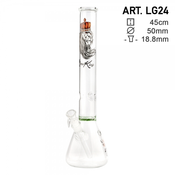 Glas Bong Löwe 45cm